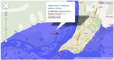 Карта затопления